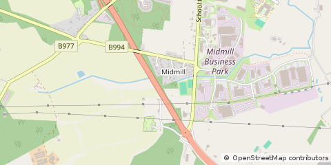 Map of Inverurie, Aberdeenshire