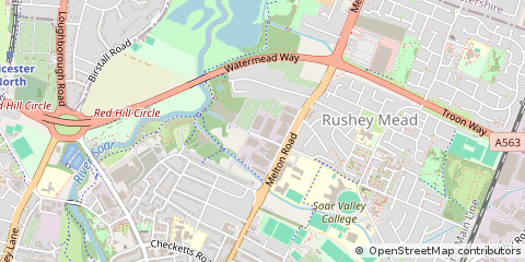 Map of Leicester