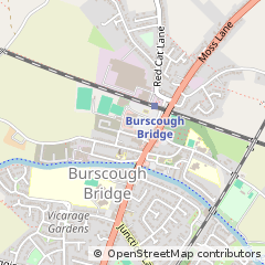 Map of Ormskirk, Lancashire