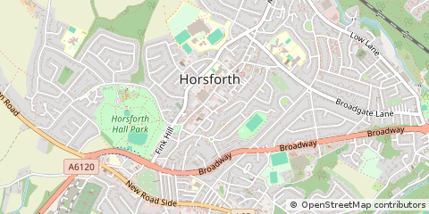 Map of Leeds, West Yorkshire