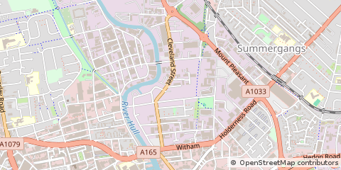 Map of Hull, East Yorkshire