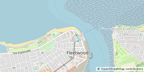 Map of Fleetwood, Lancashire