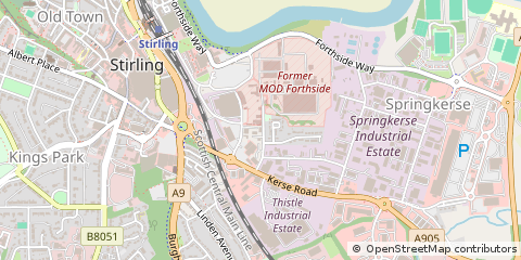 Map of Stirling, Stirlingshire