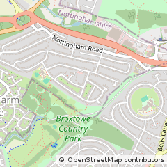 Map of Nottingham, Nottinghamshire