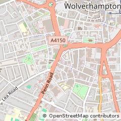 Map of Wolverhampton, West Midlands