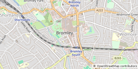 Map of Bromley, Kent