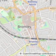 Map of Bromley, Kent