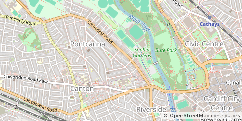 Map of Cardiff