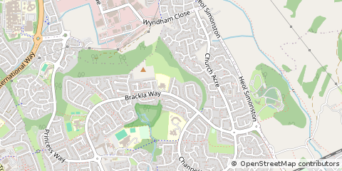 Map of Bridgend