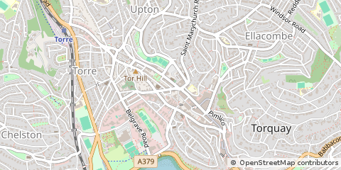 Map of Torquay, Devon