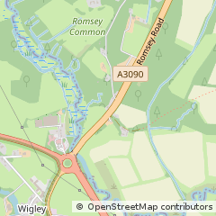 Map of Romsey, Hampshire