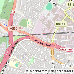 Map of Manchester, Cheshire