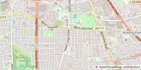 Map of Manchester