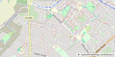Map of Cambridge, Cambs