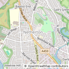 Map of Dudley, West Midlands