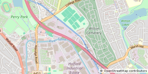 Map of Witton,, Birmingham.