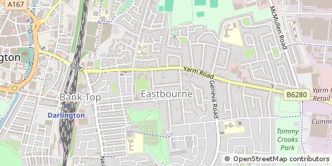 Map of Darlington