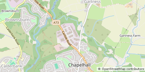 Map of Chapelhall, By Airdrie