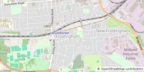 Map of Scunthorpe, North Lincolnshire
