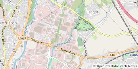 Map of Swansea