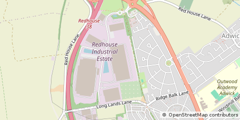 Map of Doncaster, South Yorkshire