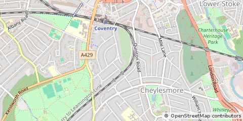 Map of Coventry, West Midlands