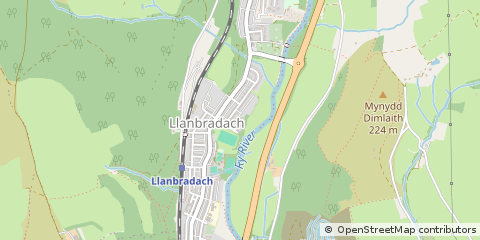 Map of Caerphilly
