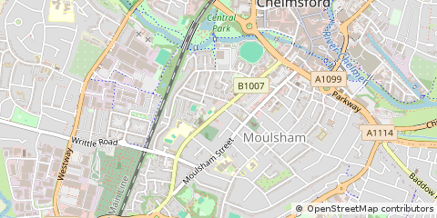 Map of Chelmsford, Essex