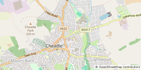 Map of Stoke on Trent