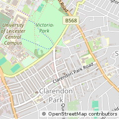 Map of Leicester
