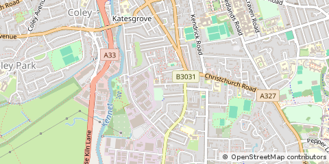 Map of Reading, Berkshire