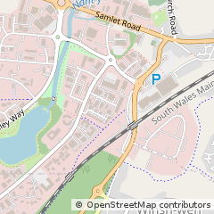 Map of Llansamlet, Swansea