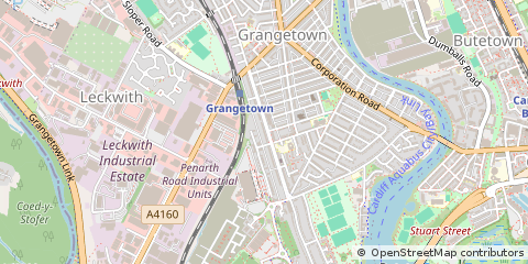 Map of Cardiff,