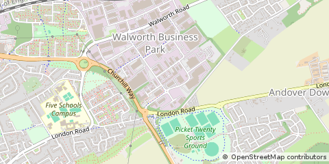 Map of Andover, Hampshire