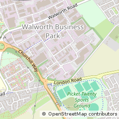 Map of Andover, Hampshire