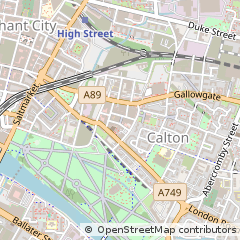 Map of Glasgow, Lanarkshire