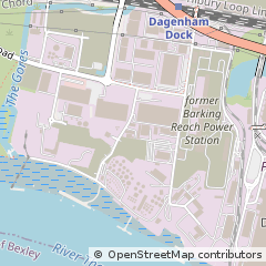 Map of Dagenham, Essex