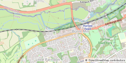 Map of Harlow, London