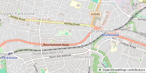 Map of Poole, Dorset
