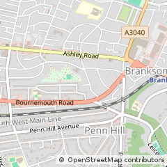 Map of Poole, Dorset