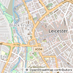 Map of Leicester
