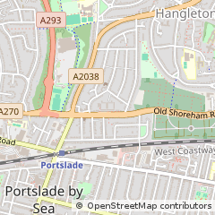 Map of Hove, East Sussex
