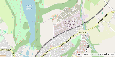Map of Knutsford, Cheshire