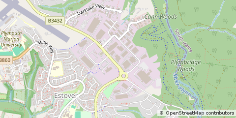 Map of Plymouth, Devon