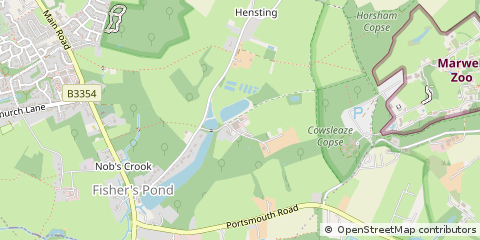 Map of Eastleigh, Hampshire