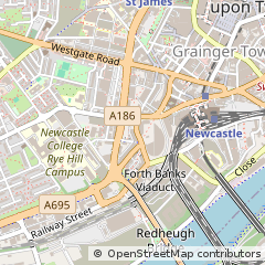Map of Newcastle Upon Tyne