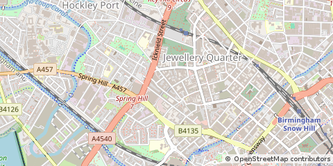 Map of Birmingham, West Midlands