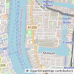 Map of Canary Wharf, London