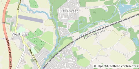 Map of Liss, Hampshire