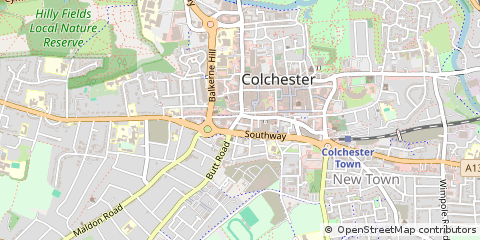 Map of Colchester